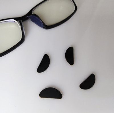 【矽膠鼻墊-平面式】背膠式矽膠鼻托 偏光太陽眼鏡零件 偏光眼鏡零件 藍光眼鏡配件 3C眼鏡配件 墨鏡配件(1副=2個)