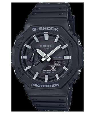 CASIO手錶公司貨G-SHOCK 以碳纖維防護構造GA-2100-1A