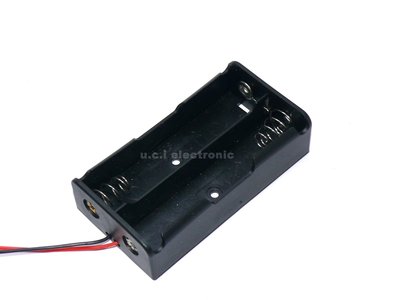 【UCI電子】 (二W-4) 18650電池盒 2節電池盒 充電座 18650電池盒帶線