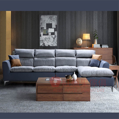 [紅蘋果傢俱] 義式系列 YJ-8898 布沙發 科技布沙發 實木內框架 義式沙發 極簡 L型沙發 轉角沙發