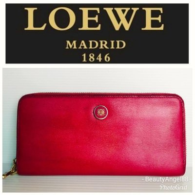 Loewe LV 羅意威 長夾 皮夾 16卡 零錢袋 櫃價約2萬 非 鎖頭包$368 一元起標 真品發財夾 名牌精品包