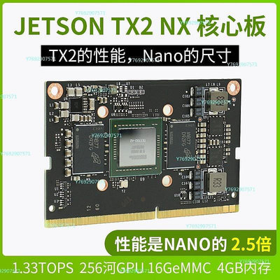 【熱賣精選】NVIDIA英偉達 Jetson TX2 NX開發套件嵌入式AI人工智能核心板模塊