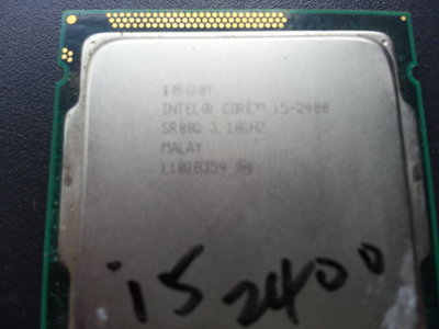 【 創憶電腦 】Intel Core i5-2400 3.1G 6M 1155腳位 CPU 良品 直購價150元