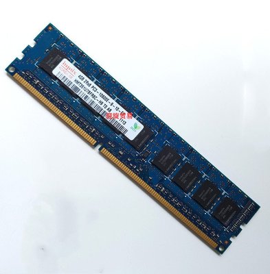 現代原裝4G 2RX8 PC3-10600E 4G DDR3 1333純ECC UDIMM伺服器記憶體