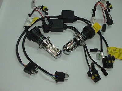 12V H4 35W 電磁閥 遠近 伸縮燈管燈*2 HI/LO HID 含新款專用1對1線組*2((不是 飛利浦 歐司朗
