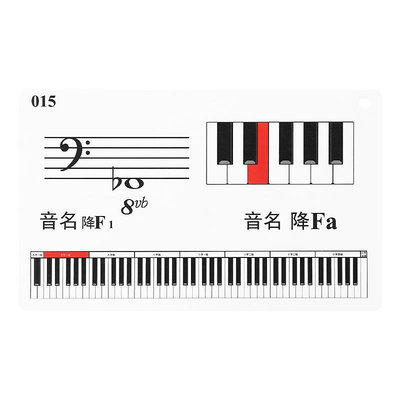 五線譜識譜卡鋼琴音符卡 五線譜音符卡片幼兒88鍵鋼琴認譜神器*阿英新款優惠