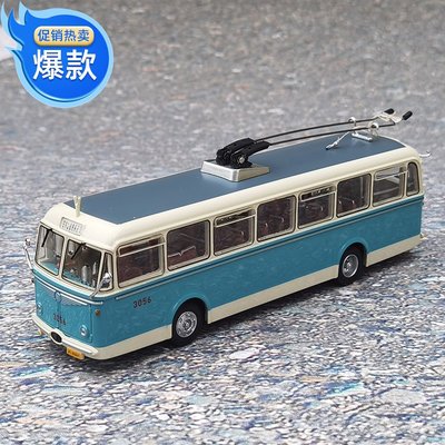 免運現貨汽車模型機車模型北京公交車模型 原廠 1:64 斯柯達SKODA 8TR 115路無軌電車