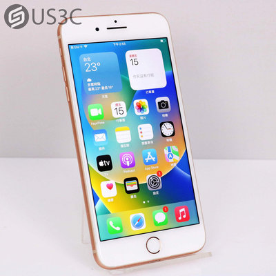 【US3C-小南門店】【一元起標】公司貨 Apple iPhone 8 Plus 256G 5.5吋 金色 1200萬畫素 指紋辨識 二手手機 蘋果手機