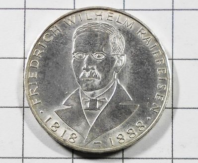 KB036 德國1968年 弗里德里希 銀幣