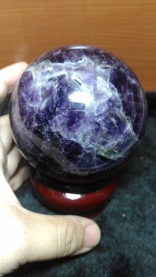天然夢幻紫水晶球~附座~