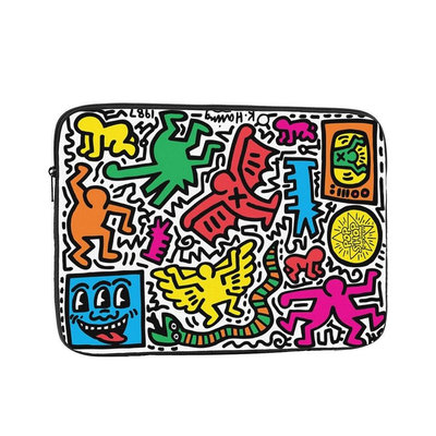 Keith Haring 10-17 英寸筆記本電腦包時尚可愛筆記本電腦套平板電腦套