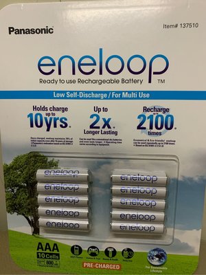 ?好市多代購? Eneloop 三號充電電池 10入