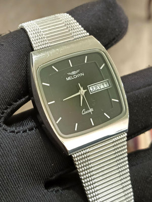 Melchyn  古董錶  電視機造型錶框 日期星期顯示 生活防水 Waterproof  可正常使用 中性石英錶-手圍19公分