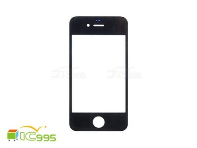 ic995 - 蘋果 Apple iPhone 4 鏡面 蓋板 面板 維修零件 不帶感應排線 (黑色) #0263