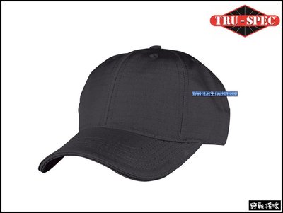 【野戰搖滾-生存遊戲】美國 TRU-SPEC 指揮官戰術棒球帽、小帽【黑色】可調戰術帽軍帽網帽特警勤務帽SWAT小帽