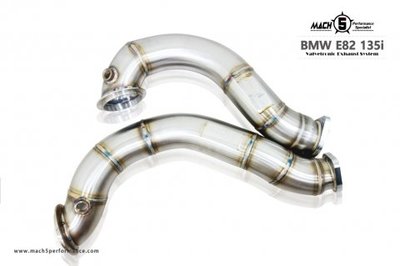 【YGAUTO】BMW E82 135i N54 升級全新 MACH5 高流量帶三元催化頭段 當派 排氣管 底盤系統