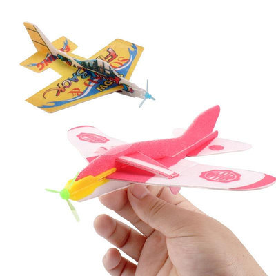 手拋飛機 ECHO 兒童DIY玩具 小製作小發明 手工材料泡沫diy拼裝飛機模型兒童玩具 兒童分享禮物玩具TY201滿599免運