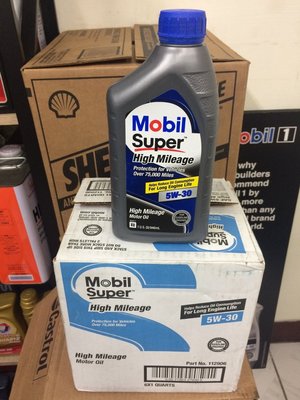 【MOBIL 美孚】SUPER 5W30、車用機油、1L/罐、6罐/箱【美國進口】-滿箱區