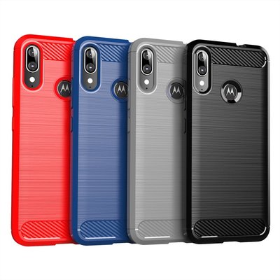 碳纖維拉絲條紋 Motorola Moto E6S 2020/E6i E6 plus 軟矽膠tpu手機殼 防摔殼保護套