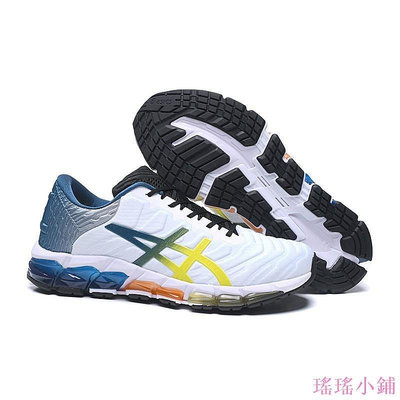 【熱賣精選】亞瑟士 GEL-QUANTUM 360 5系列跑步鞋 黑白藍熒光綠 40.5-45
