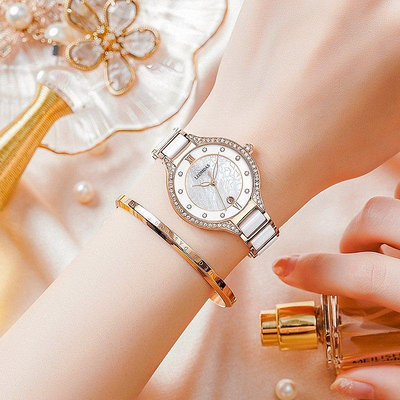 列奧尼達leonidas手鏈錶手錶鑲鉆女士手錶女士石英錶