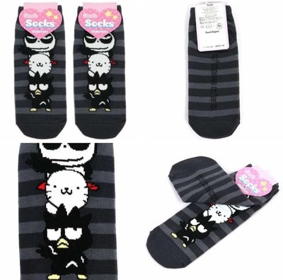牛牛ㄉ媽*日本進口正版商品㊣酷企鵝短襪 BAD BADTZ-MARU 酷企鵝直板襪 襪子船形襪 海豹 熊貓妹疊疊款