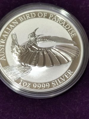 2018 Perth Mint Australian Bird of Paradise 1英兩銀幣 (全新未使用)