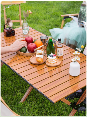 戶外折疊桌子蛋卷桌露營桌椅全套裝備野餐野營椅子桌子套裝用品