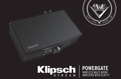 美國Klipsch古力奇 PowerGate 網路串流擴大機 (串流解碼器/耳機擴大) Play-Fi台灣公司貨