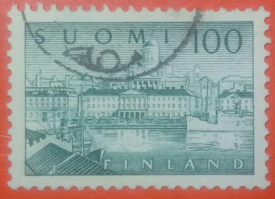 芬蘭郵票舊票套票 1958 Helsinki Harbour