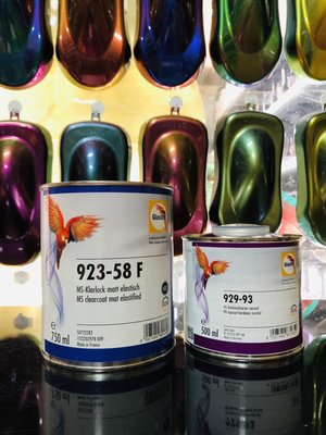【振通油漆公司】德國原廠 鸚鵡 Glasurit 烤漆 噴漆 模型 diy  923-58F 平光金油 消光金油