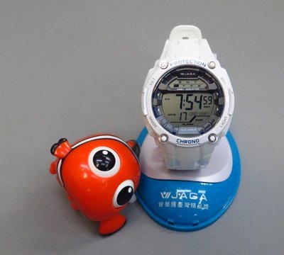 JAGA捷卡 時尚多功能計時電子男錶 M1169-D(白)電子手錶 防水 夜光 鬧鈴 保固一年