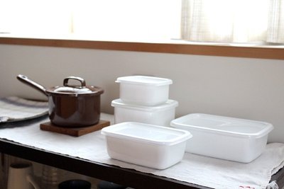 發現花園 日本選物~ 日本製 野田琺瑯 保鮮盒 深型 收納盒 便當盒- M號