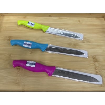 日本貝印尖型鋸齒刀 顏色隨機 牛排刀 麵包刀 番茄刀