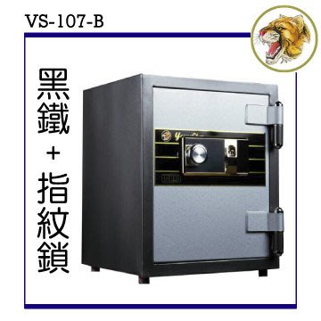 【達鵬易購網】單門黑鐵指紋鎖 - 防火保險箱(VS-107-B)