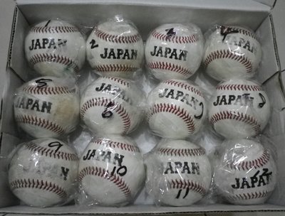 棒球天地--最新版12強日本國家隊練習球.空運來台...美津濃版.任選1顆