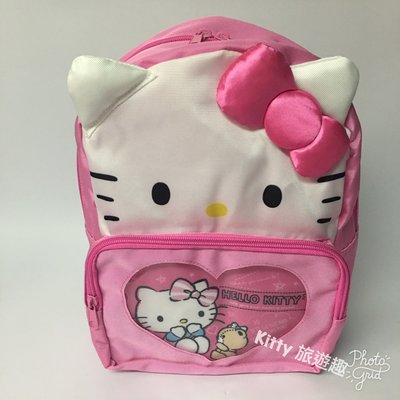 [Kitty 旅遊趣] Hello Kitty 後背包 造型背包 凱蒂貓 女童書包 兒童後背包 粉紅色背包