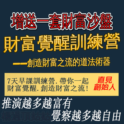 財富覺醒營 (發明人親自上課) 體驗人生- 官方原裝進口財富流沙盤自由版，財商教育 | 現金流加強版 |  楊過頂姑姑