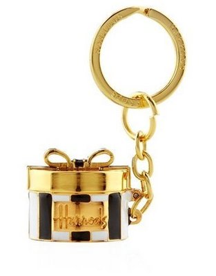 英國百年品牌 Harrods 哈洛斯代購英式風格 蝴蝶結珠寶盒 金色鑰匙圈鑰匙環 現貨