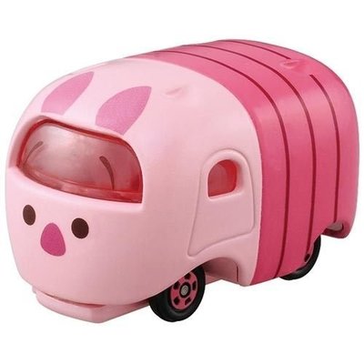 花見雜貨~日本進口全新正版迪士尼tsum tsum小豬造型小車模型車TOMY多美小汽車玩具車擺飾