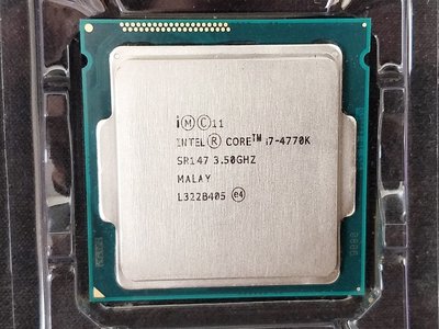 【含稅】Intel Core i7-4770K 3.5G 1150 四核八線 84W 正式散片CPU 一年保 內建HD