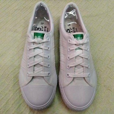 【阿宏的雲端鞋店】中國強休閒帆布鞋(白色) 台灣製造 工作帆布鞋
