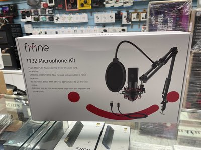 禾豐音響 FIFINE T732 USB心型指向麥克風專業套件組 公司貨