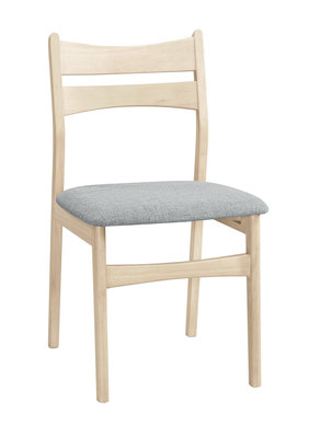 【萊夫家居】CM-643-9：洗白色實木布墊餐椅【台中家具】實木椅 洽談椅 書桌椅 休閒椅 北歐風餐椅 造型椅 橡膠木