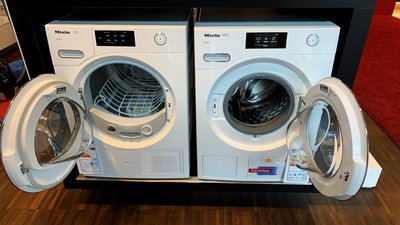 德國代購/現貨含運 Miele WWV980 WPS洗衣機 + Miele TWV680 WP烘衣機，中文繁體選單系統。