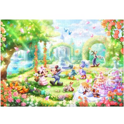 迪士尼 優雅的玫瑰花園派對 (Tenyo, 300片, D-300-054, 日本拼圖)