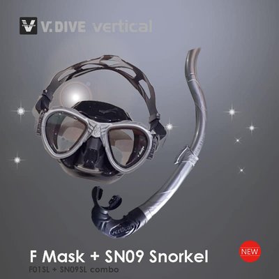 游龍潛水✴V.DIVE F01 低容積自由潛水面鏡、SNORKEL SN09 呼吸管❤本店加送面鏡防霧劑