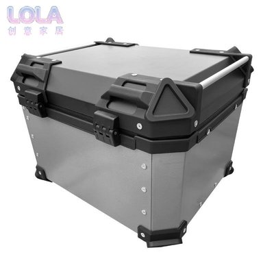 摩托車鋁合金尾箱后備行李箱大小容量通用防水快拆電動踏板車尾箱