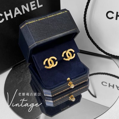 Chanel Vintage 經典雙C耳夾