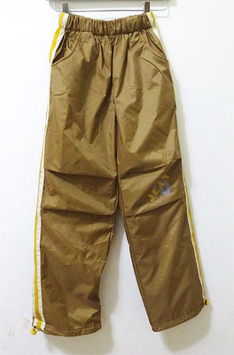 GLORY 土色防風褲/雙層保暖運動褲/休閒褲/長褲(XL)韓國製